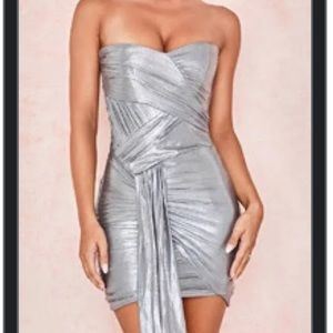 House of CB silver mini dress